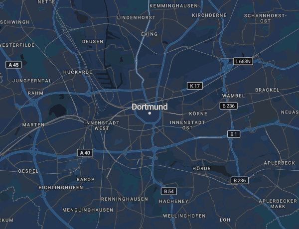 Karte von Dortmund