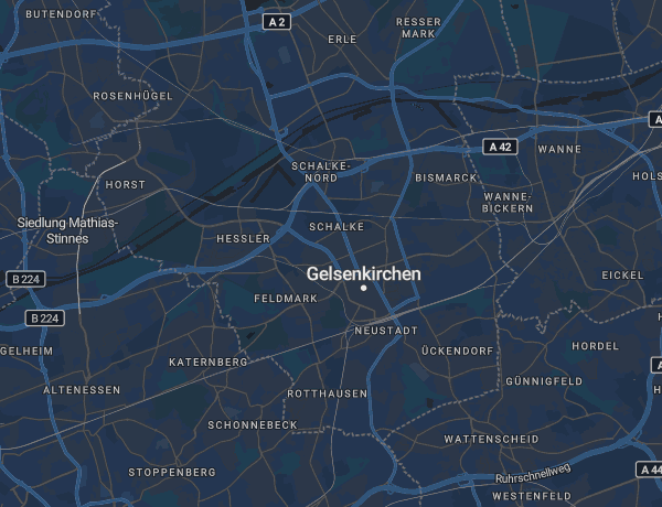 Karte von Gelsenkirchen