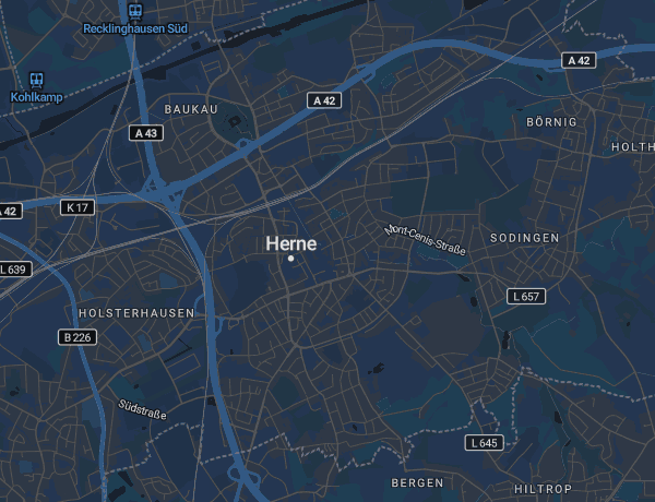 Karte von Herne