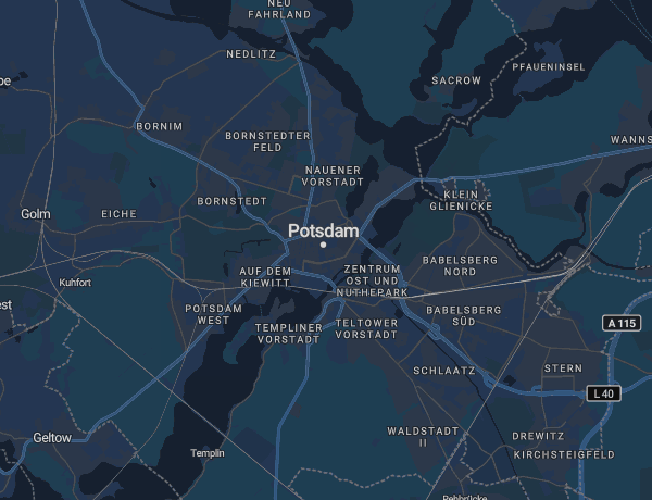 Karte von Potsdam
